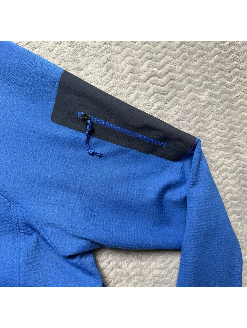 The North Face Jacket Men’s Sz XXL Blue Borod Gridded Fleece Full Zip